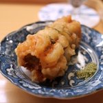 懐石 小室 - ハモの磯部揚げ