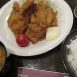 Makasho O - ランチ　味噌汁、ドリンク付６００円（税別）