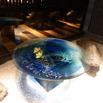 ラ・ロカンダ - 2015年8月　ロカンダ内の水盤からシェフが発想を得た、お料理とは～！？