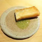 器楽亭 - 鮎巻き、米でとろみをつけた蓼酢