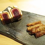 器楽亭 - 鮪カツサンド、牛蒡のフライ