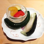 器楽亭 - 烏賊のいしるのピクルス
        ぬか漬け