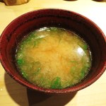 器楽亭 - 鱧とのどぐろの出汁の豆腐の味噌汁