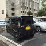 うどん さか枝 - 知る人ぞ知る、離れのさか枝駐車場。