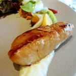 ルカンケ - 温かい燻製したカジキマグロのサラダニソワーズ　赤ピーマンのクーリ