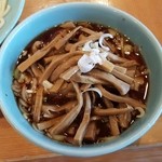 つけそば屋 麺楽 - 201508メンマ入り 特盛り￥1000 つけ汁