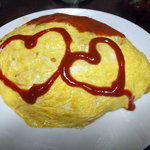 ブルドック - オムライスにハート