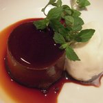 オステリア・ナカムラ - アマレットクッキーとココアのプリン