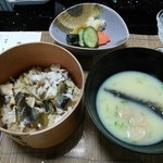 美加登家 - 鮎めしと白味噌仕立て、香物