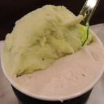 ジェラテリア アクオリーナ - リモーネバジリコ(左上)＆コッコバナーナ