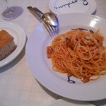 タベルナ ロンディーノ - 前菜②：アマトリチャーナ。＾q＾ フォカッチャも。