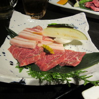 松永牧場 銀座本店 - 炭火焼コンビランチ　１３００円