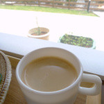 農家Cafe - ランチプレート／ドリンク：有機コーヒー