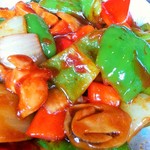 鳳凰閣 - 鶏肉の中国味噌炒め（アップ）