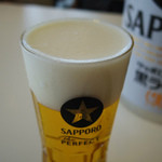 きめ細かな泡のアップ