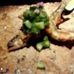 じき 宮ざわ - 稚鮎の天ぷら　蓼おろしに焼ききゅうり