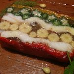 Couche - 鮮やかな夏野菜と穴子のゼリー寄せ(*^^*)