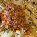 麺の極 はなみち - バカ濃厚炙り味噌（ワルフザケ・アップ）