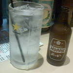 150718東京　鳥椿大山店　ホッピーセット（大）目一杯まで