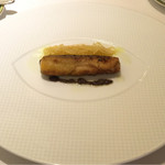レストラン アラジン - 鮎、肝とタポナード、金糸瓜、ゴーヤオイル 2015-8