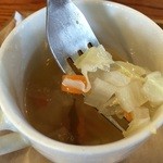 チャヤ ジャルディーノ シロヤマ - 201508 GIARDINO ★プレートセット（1050円）★本日のスープ