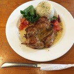 チャヤ ジャルディーノ シロヤマ - 201508 GIARDINO ★プレートセット（1050円）★若鶏もも肉のロースト ハニーマスタードソース