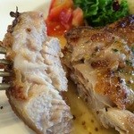 チャヤ ジャルディーノ シロヤマ - 201508 GIARDINO ★プレートセット（1050円）★若鶏もも肉のロースト ハニーマスタードソース