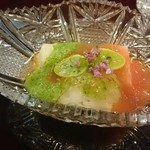 Gion Namba - 鱧、銀杏、山芋豆腐、オクラ、梅干し