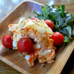 ウォーター - トマトキムチとクリームチーズのおかか和え