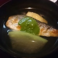 祇園 なん波 - 鮎、冬瓜、白ずいき、茄子のお椀