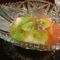 祇園 なん波 - 鱧、銀杏、山芋豆腐、オクラ、梅干し