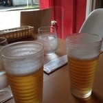 ロッシ カフェ - ランチビール350円。