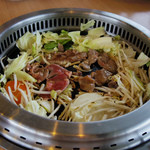 ジンギスカンの最中（美味しそうです）