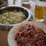 千葉ビール園 - 肉のお替り（大量に提供されます）