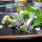 鳥好 - コイワシの刺身