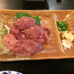 Unashou Honten - 地鶏のレバ刺し