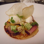 ア・ラ・ルーシュ - 鴨胸肉のフュメとパンケーキ