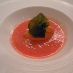 ア・ラ・ルーシュ - トマトの冷たいスープ　ガスパチョのアイスクリーム