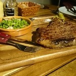 ［５回目］Tボーンステーキ 500g(限定３食・4800円)とプティポワ・ア・ラ・フランセーズ(450円)