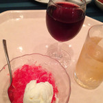 琵琶湖マリオットホテル - カキ氷&アイス 赤ワイン&ジンジャーエール