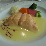 2015/8  テラスランチ：A サーモンの白ワイン蒸し