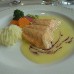 2015/8  テラスランチ：A サーモンの白ワイン蒸し