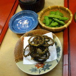 さかもと - 枝豆、ゴーヤチップス