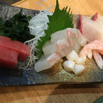魚河岸えびす - えびすセットのお刺身5種盛り