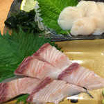 魚河岸えびす - 刺身 ホタテと鰆