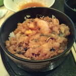 天ぷら ゆずや - かき揚げ丼にしてもらいました