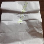 2015年7月：焼菓子が入っていた袋(自宅用と伝えました)
