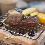 北新地 湯木 - 2015.8 宮崎牛サーロイン 炭火焼き