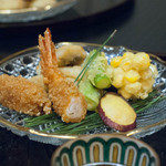 北新地 湯木 - 2015.8 焼き物.揚げ物