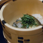 北新地 湯木 - 2015.8 鮎塩焼き 白蒸し